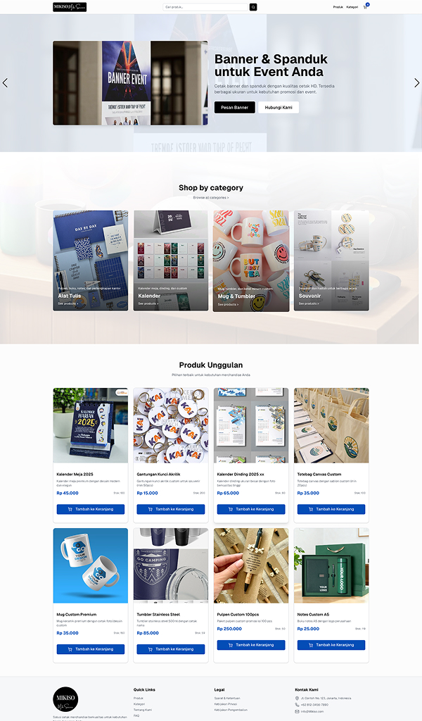 Mikiso – E-Commerce Mandiri, Margin Maksimal
