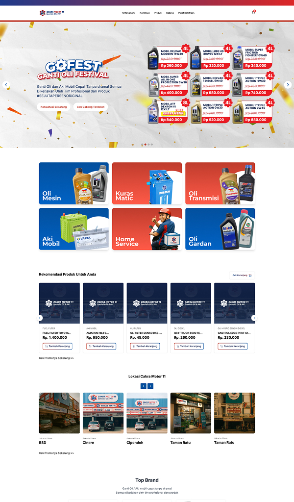 Cakramotor11 - Web Application & E-commerce